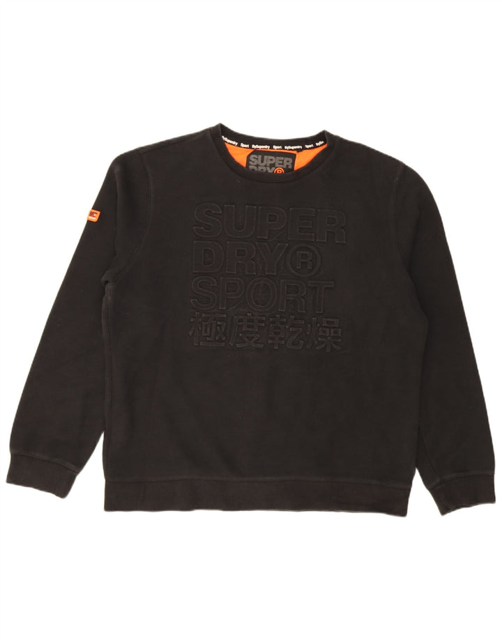 Мужской свитшот с рисунком Superdry 3XL, черный хлопок