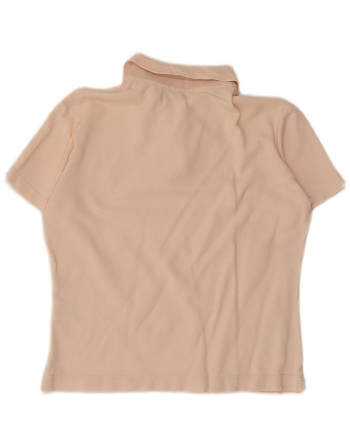 Женская рубашка поло Fred Perry UK 12, хлопок среднего розового цвета