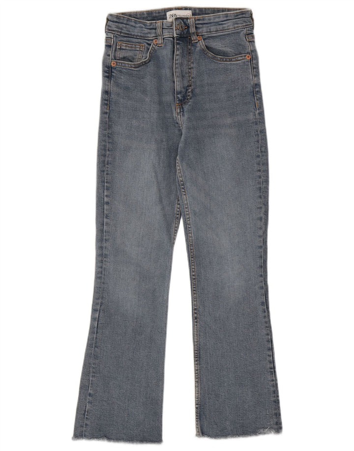 Женские расклешенные джинсы Zara EU 34 2XS W24 L25 синие