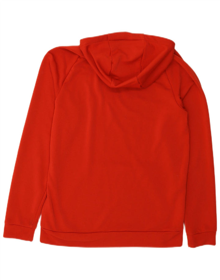 Мужской джемпер с капюшоном Nike Dri Fit с рисунком, средний оранжевый, полиэстер