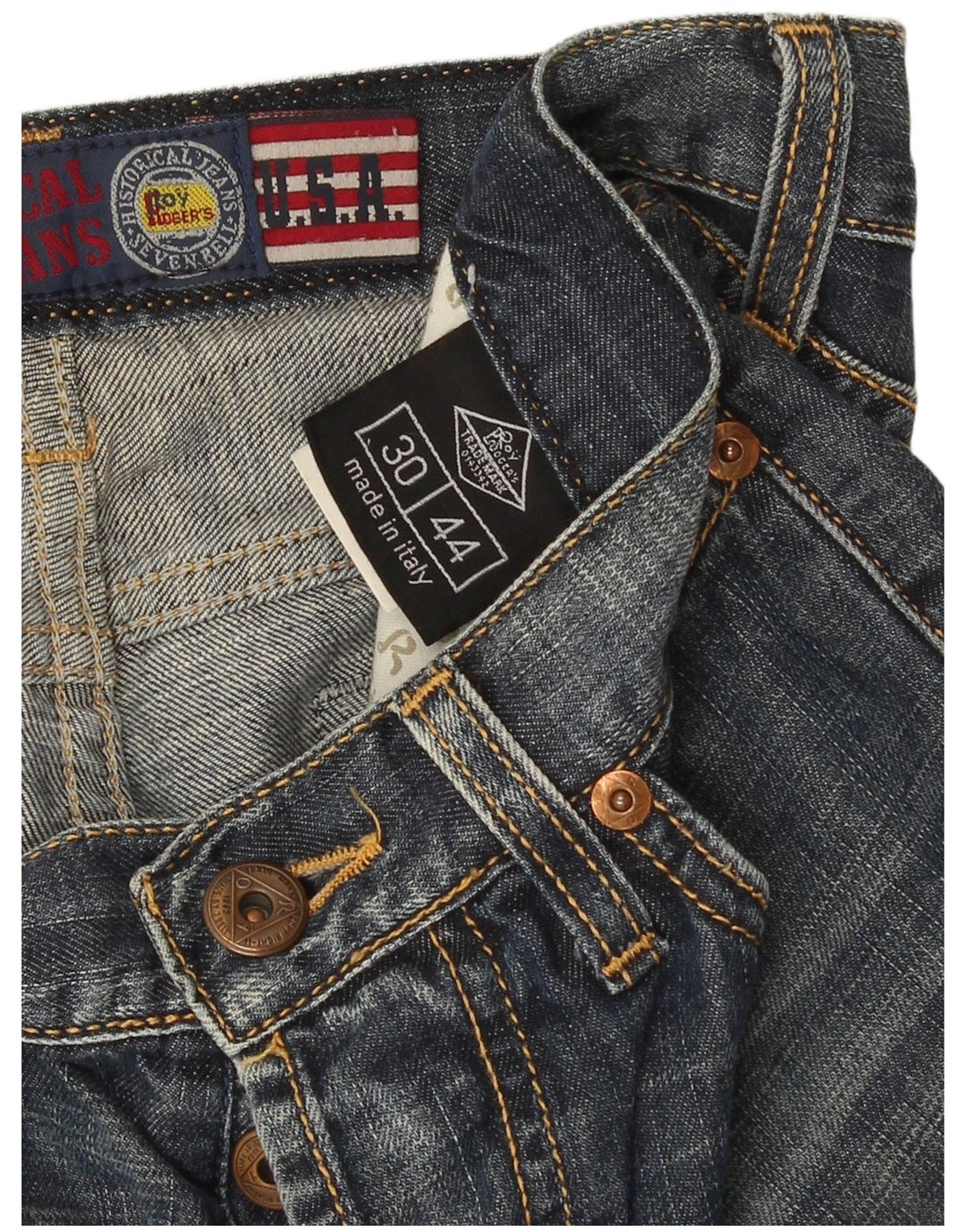 Женские джинсовые шорты Roy Rogers IT 44 Medium W30 Синие, хлопок
