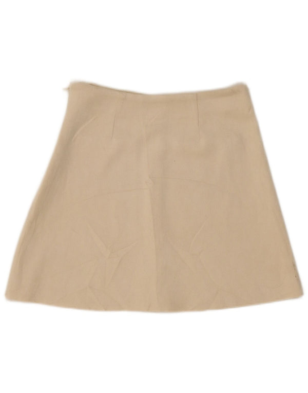 Женская замшевая мини-юбка Zara XS W24 Бежевая