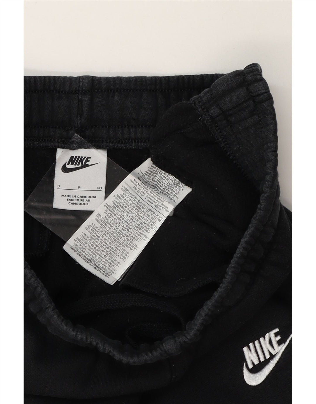 NIKE Mens Tracksuit Trousers Joggers Small  Black Cotton Vintage Nike and Second-Hand Nike from Messina Hembry 