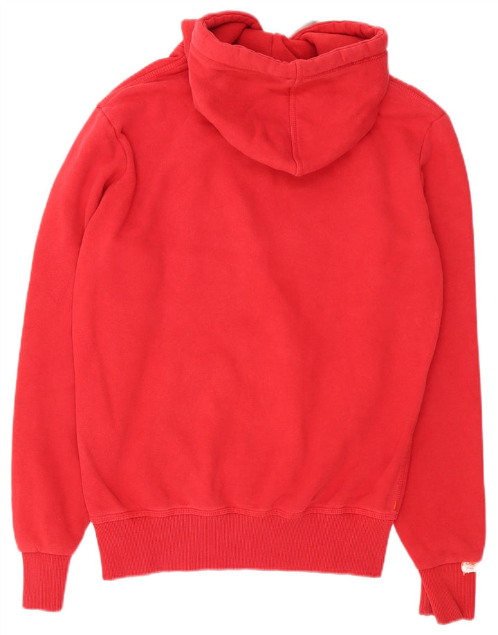 Мужской джемпер с капюшоном Superdry с рисунком, средний красный, хлопок