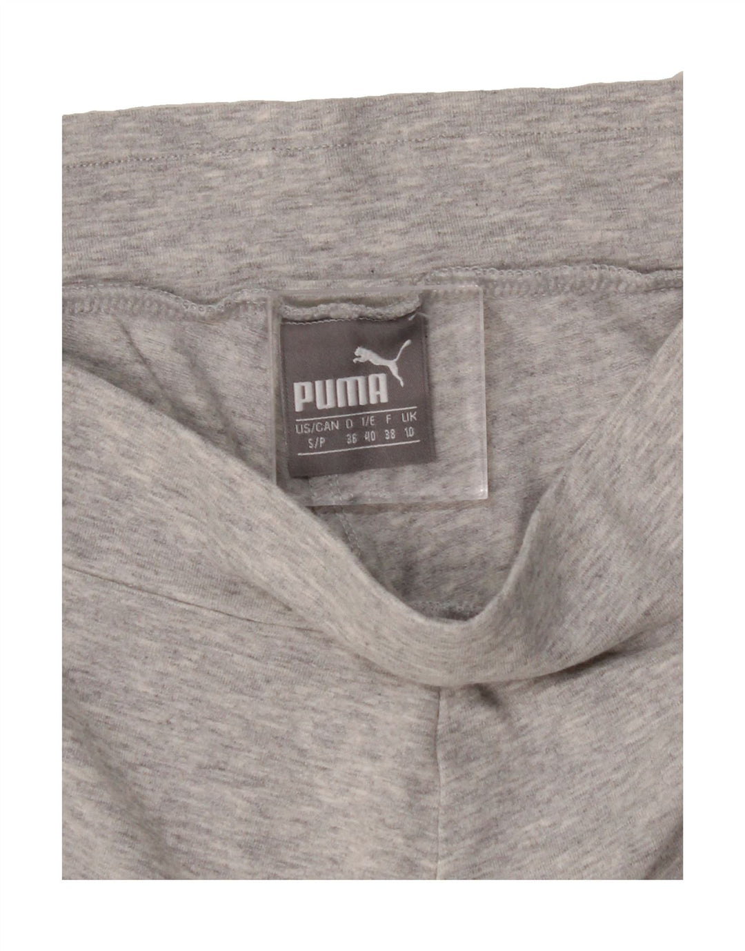 PUMA Womens Graphic Leggings UK 10 Small Grey Cotton Vintage Puma and Second-Hand Puma from Messina Hembry 