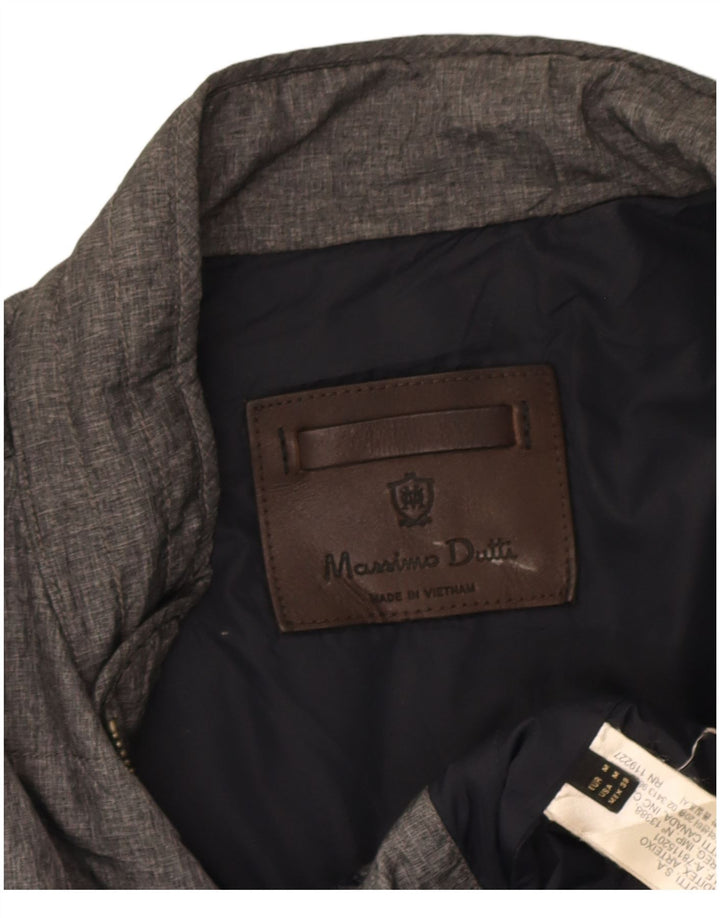Мужской жилет Massimo Dutti UK 38, средний серый нейлон