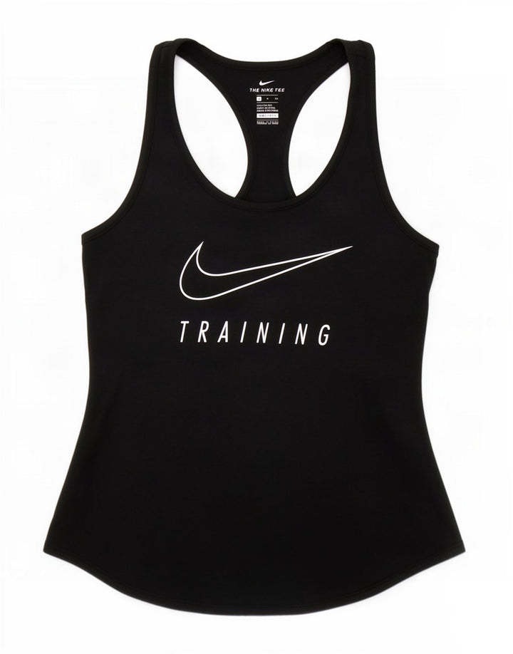 Женский жилет с графическим принтом Nike Dri Fit UK 10, маленький черный полиэстер