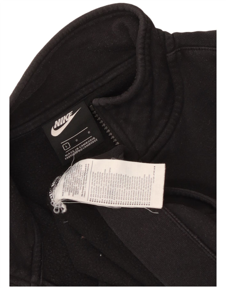 Мужской спортивный костюм Nike, большая черная хлопковая куртка