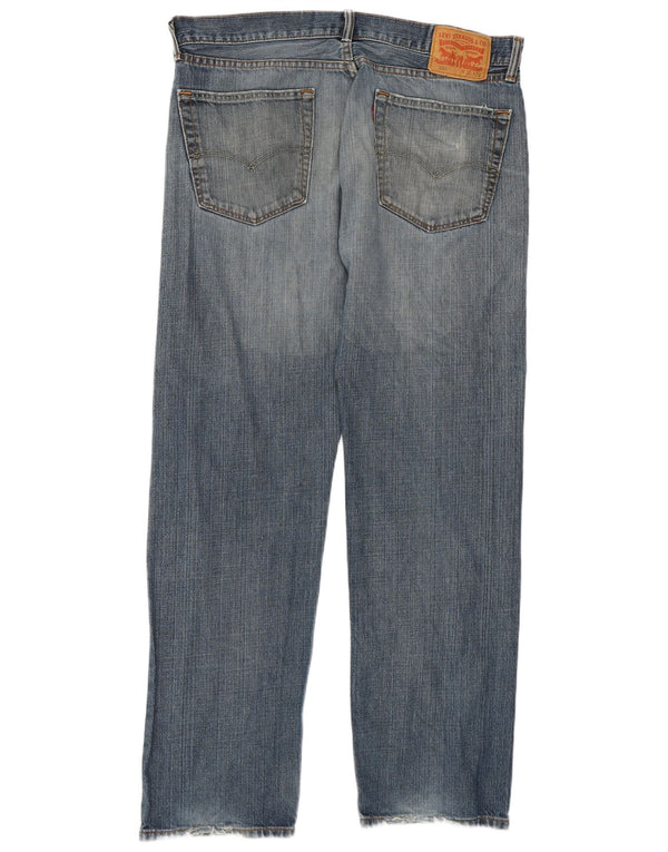 Мужские прямые джинсы Levi's 505 W34 L32 синие, хлопок