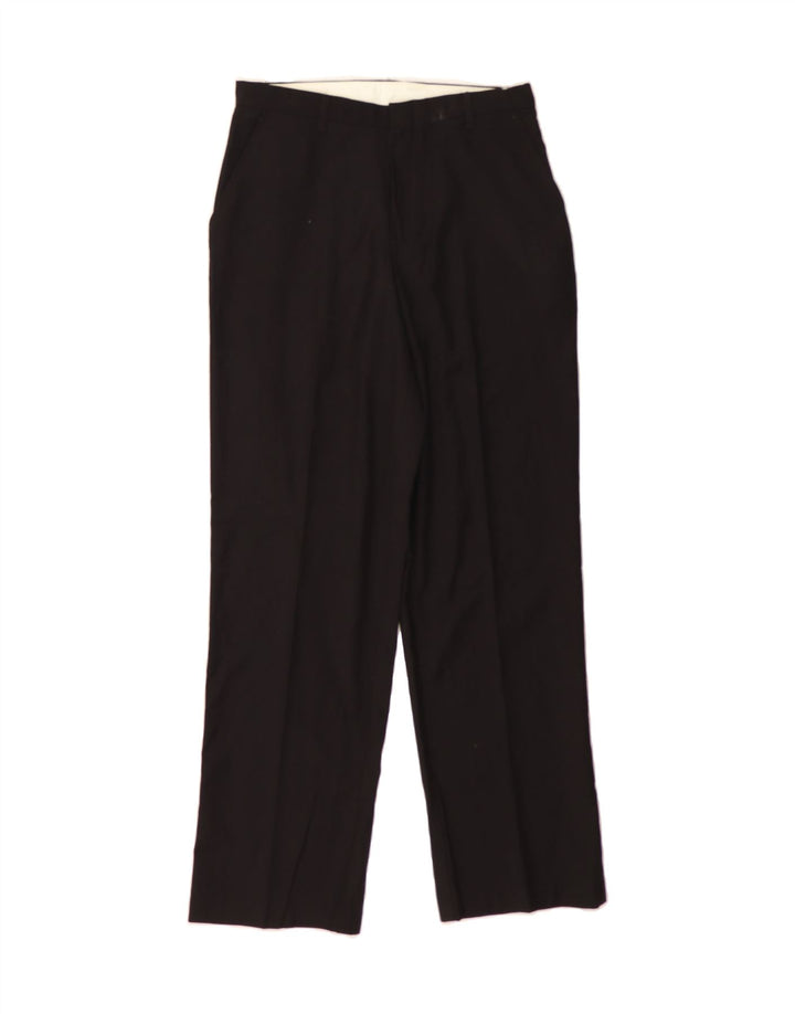 CHAPS Boys Straight Chino Trousers 15-16 Years W27 L30 Black Polyester Vintage Chaps and Second-Hand Chaps from Messina Hembry 