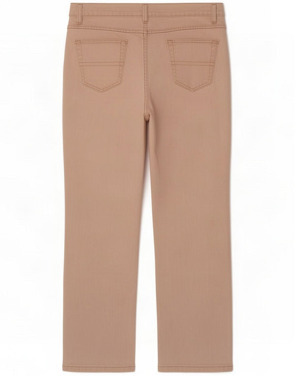 Trussardi Женские прямые повседневные брюки W34 L28 Бежевый хлопок