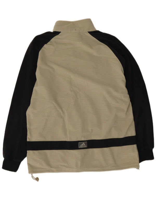 Мужская велюровая спортивная куртка Adidas UK 38/40 Medium Grey Colourblock