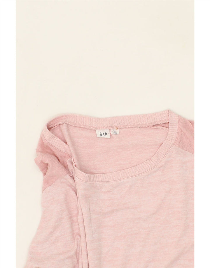GAP Womens Oversized Crop Boat Neck Jumper Sweater UK 14 Medium Pink Vintage Gap and Second-Hand Gap from Messina Hembry 
