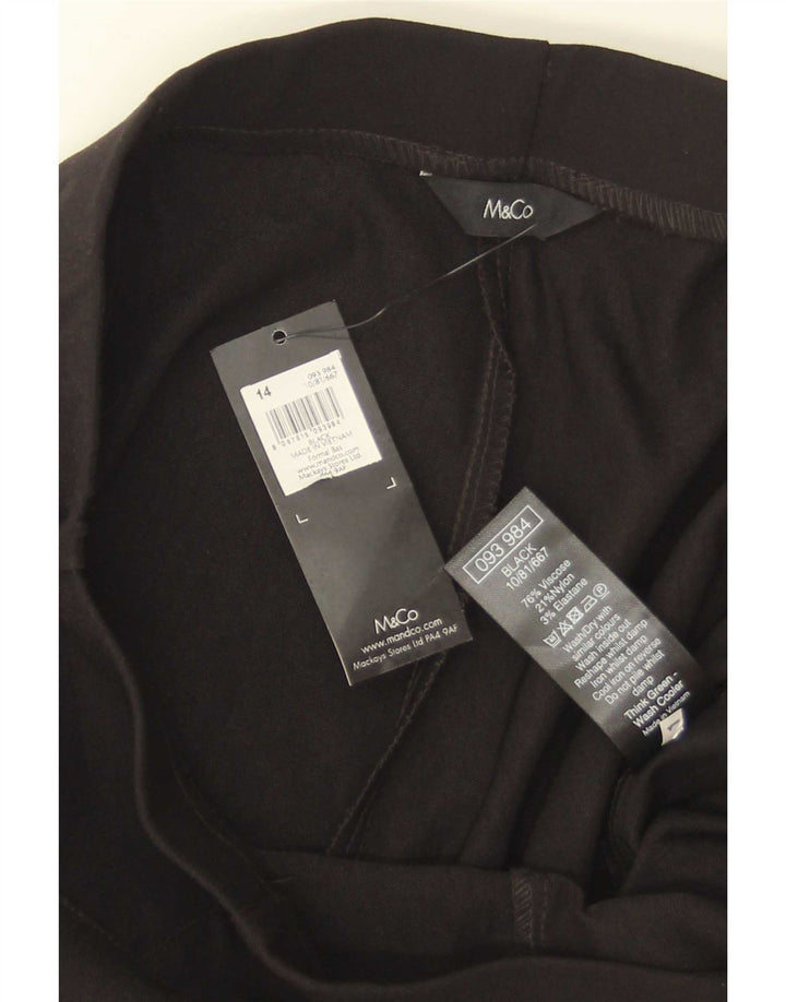 Женские леггинсы M&Co UK 14, средний черный, вискоза