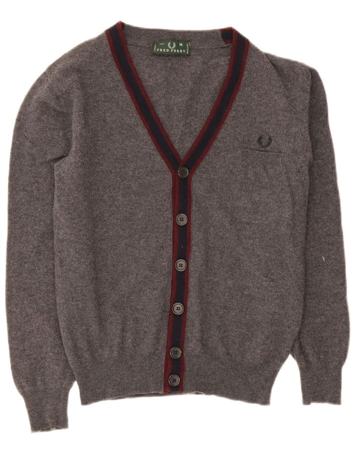 Мужская шерсть Fred Perry среднего серого цвета