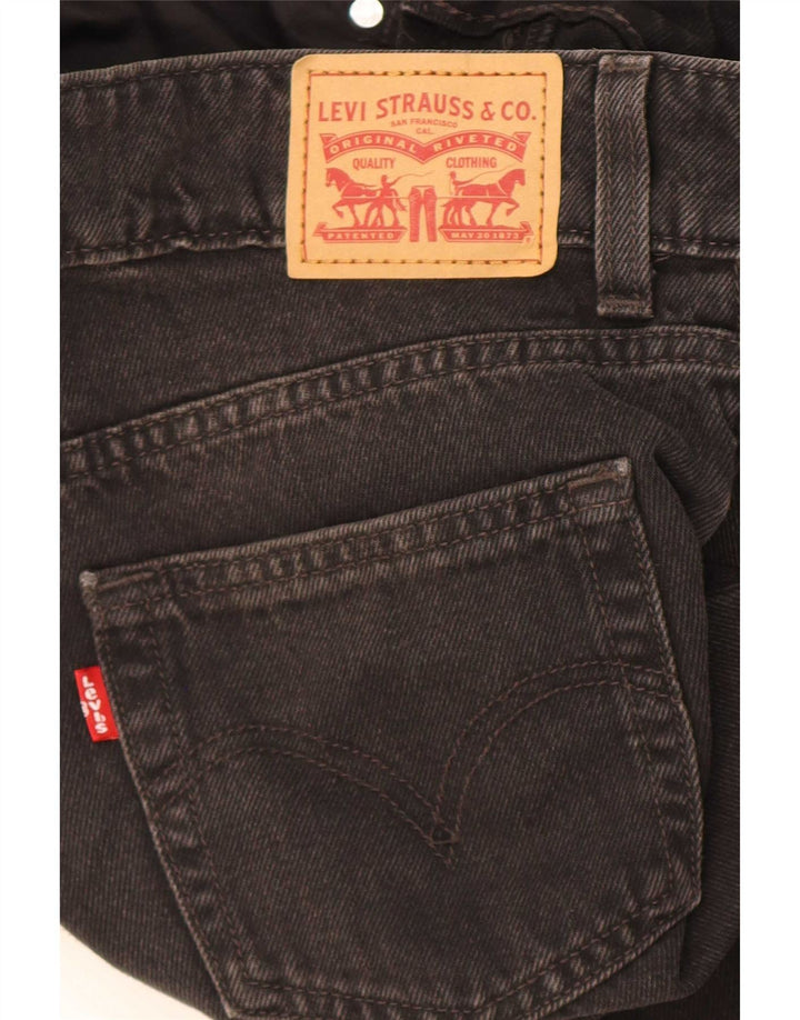 Женские широкие джинсы Levi's W24 L32 черные