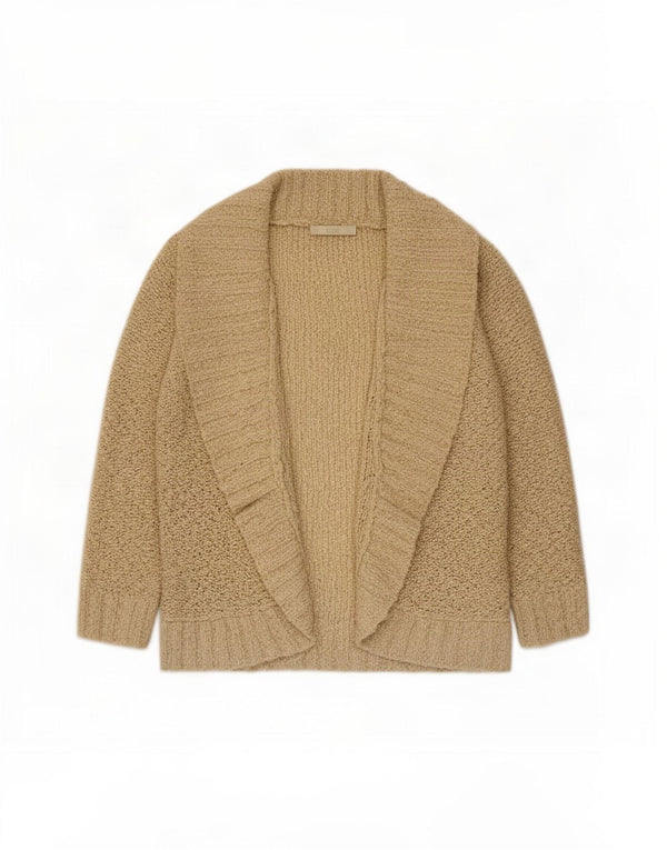 Женский открытый кардиган с рукавами 3/4 Marks & Spencer UK 14, средний бежевый