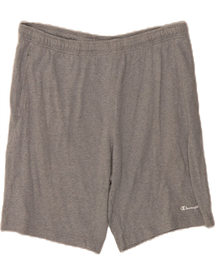 CHAMPION Mens Sport Shorts 2XL  Grey Cotton Vintage Champion and Second-Hand Champion from Messina Hembry 