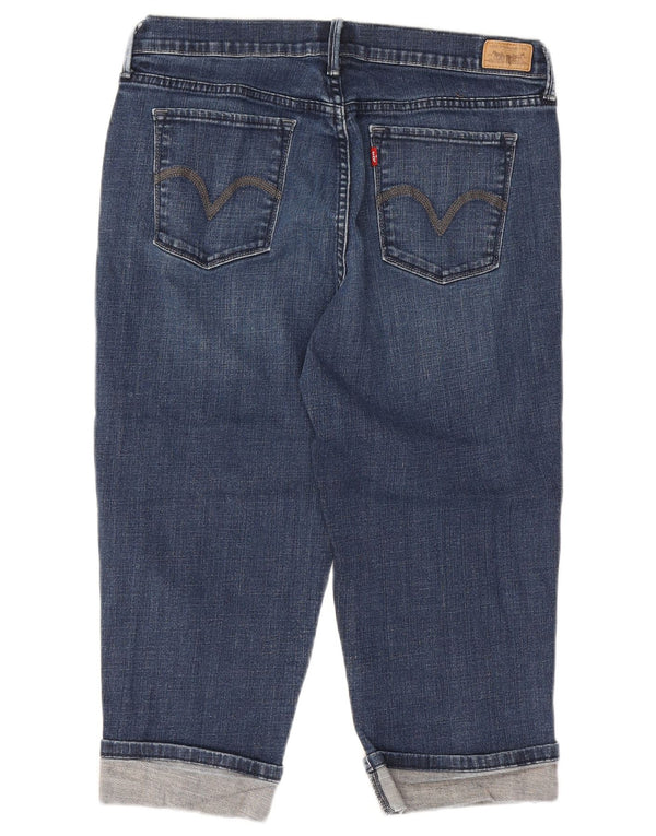 Женские джинсы-капри LEVI'S US 12, большие W32 L19, темно-синие, хлопок