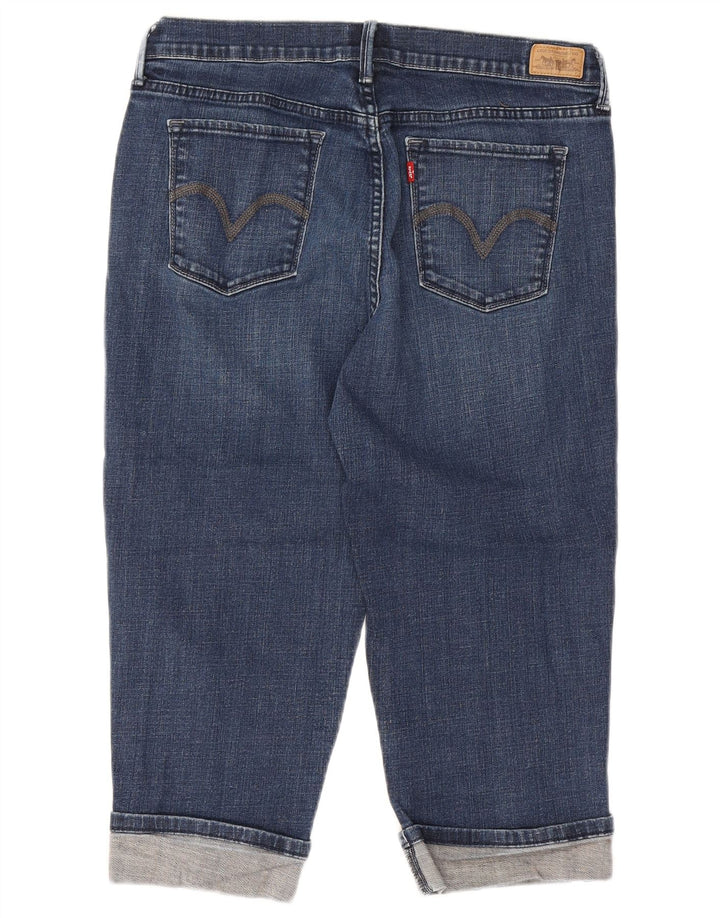 Женские джинсы-капри LEVI'S US 12, большие W32 L19, темно-синие, хлопок