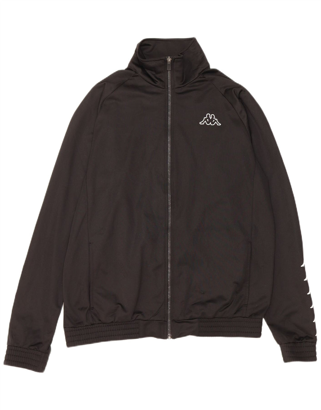 Мужской спортивный костюм Kappa с графическим принтом, большая черная полиэстеровая куртка