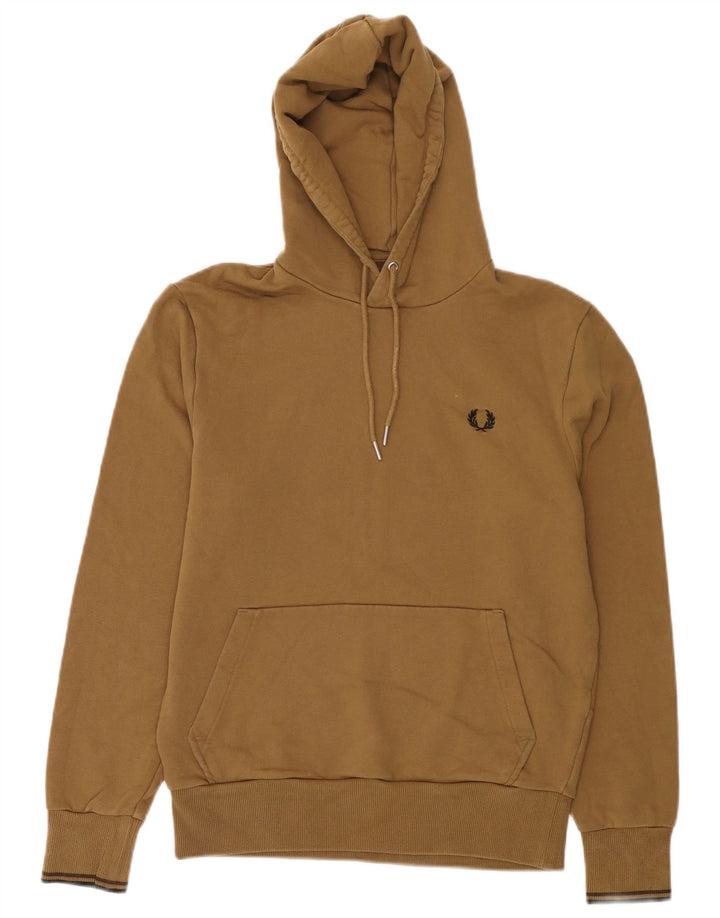 Женский джемпер с капюшоном Fred Perry, маленький бежевый, хлопок