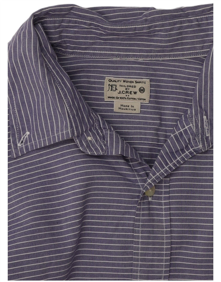 Мужская рубашка J. CREW в тонкую полоску среднего фиолетового цвета, хлопок