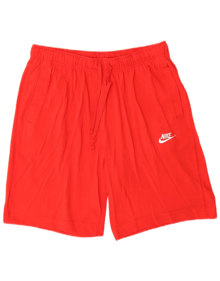 Мужские спортивные шорты Nike, большие красные хлопковые