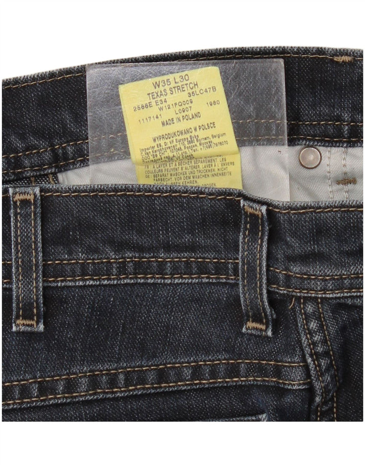 Мужские прямые джинсы Wrangler Texas Stretch W35 L30, темно-синий хлопок