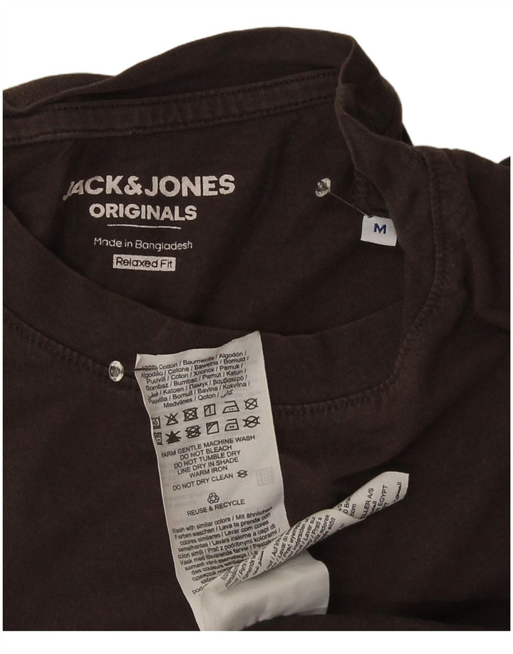 Мужская футболка свободного кроя Jack & Jones из хлопка среднего серого цвета