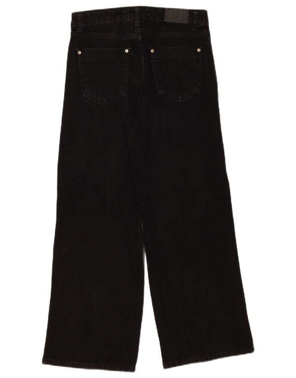 Женские широкие джинсы Zara EU 36 XS W26 L26, черный хлопок