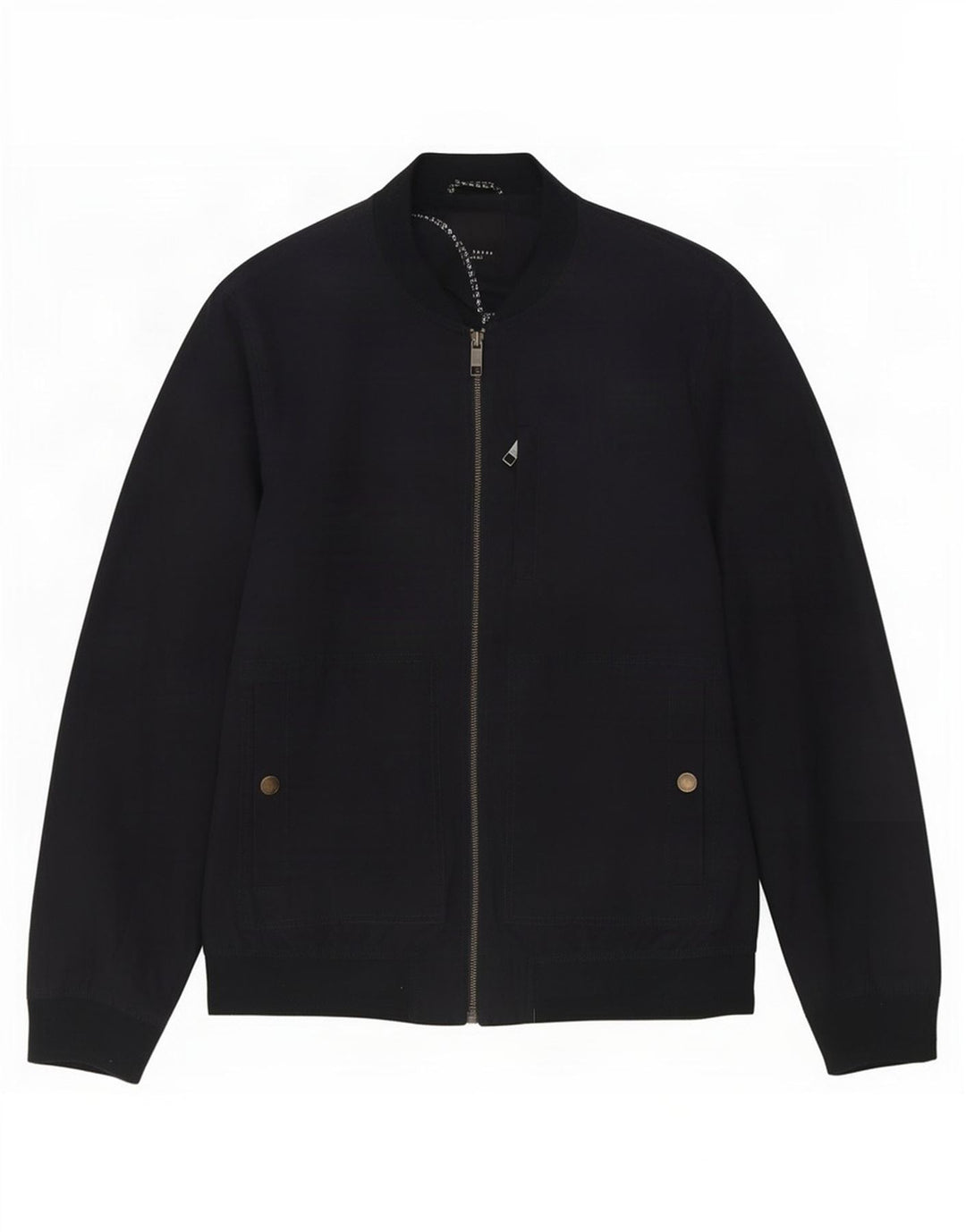 Мужская куртка-бомбер Ted Baker, размер 6, 2XL, темно-синий полиэстер