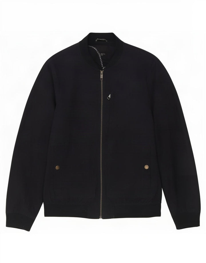 Мужская куртка-бомбер Ted Baker, размер 6, 2XL, темно-синий полиэстер