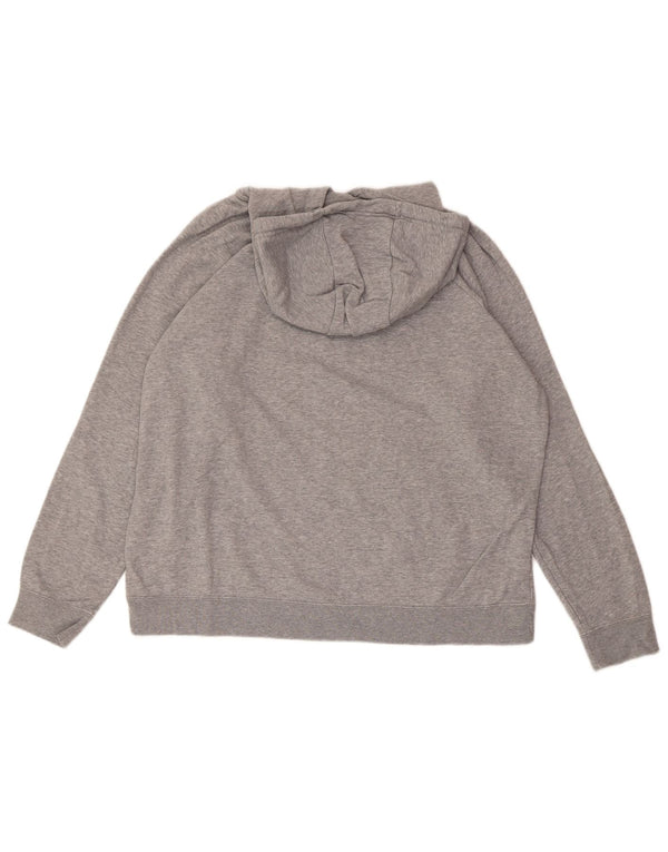 Мужской джемпер с капюшоном NIKE XL, серый хлопок с крапинками