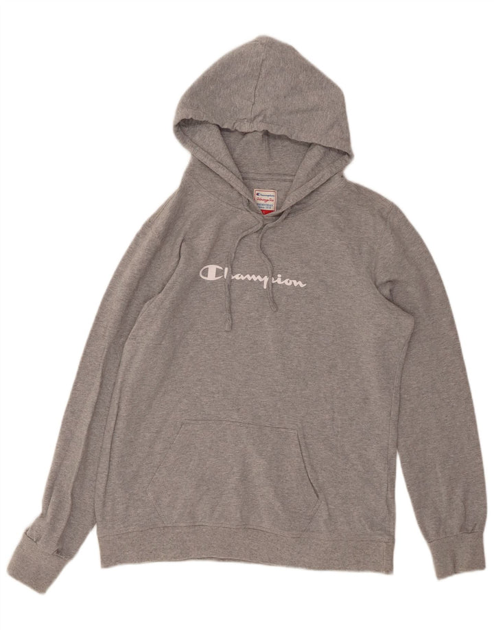 Женский джемпер с капюшоном и графикой CHAMPION Heritage Fit UK 14, большой серый цвет