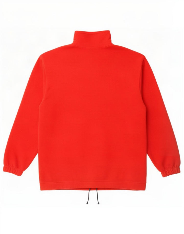 Ellesse Мужской флисовый джемпер с воротником на молнии, средний красный
