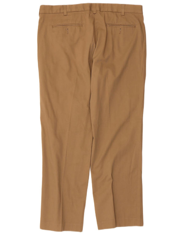 EDDIE BAUER Мужские прямые брюки-чинос классического кроя W38 L30 Бежевый хлопок