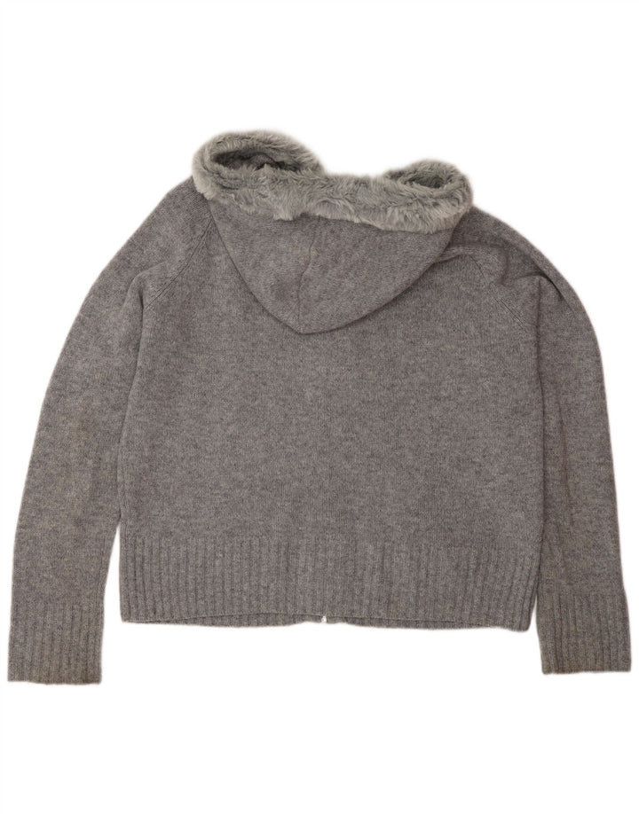 Женский кардиган с капюшоном Marks & Spencer UK 16, большой серый