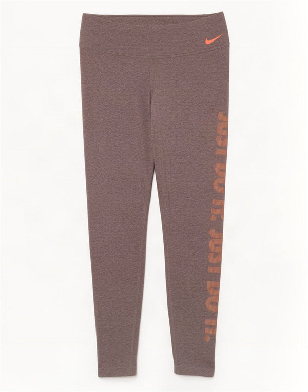 Женские леггинсы с рисунком Nike Dri Fit UK 18 XL, серые