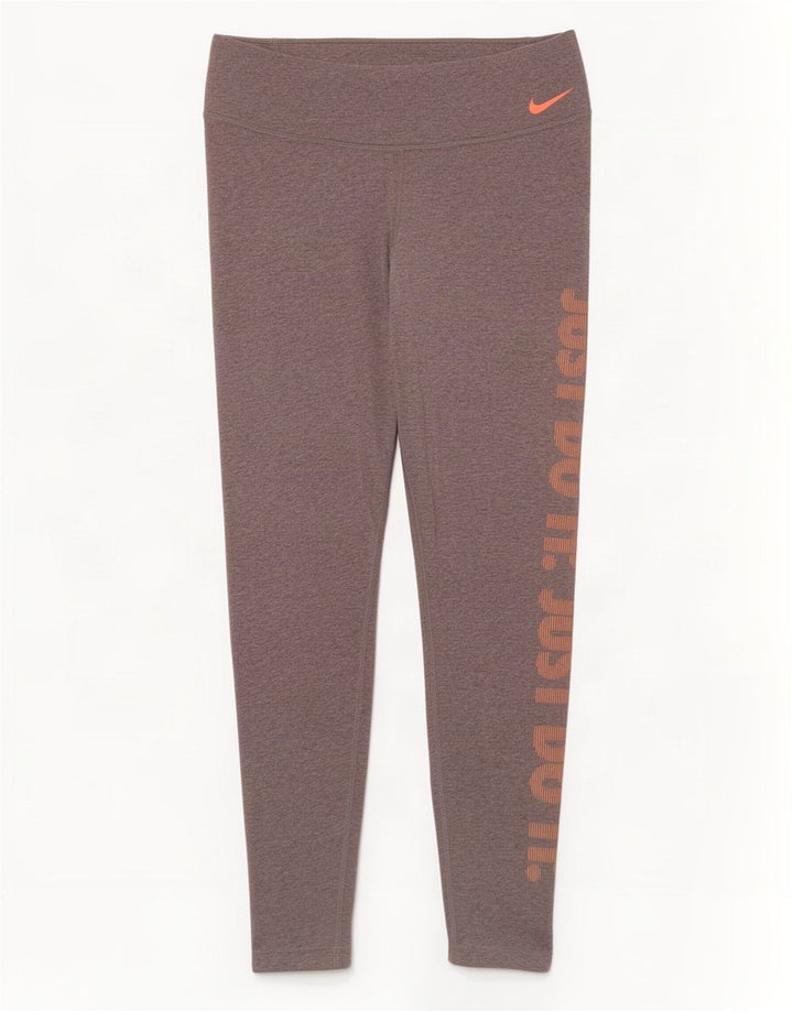 Женские леггинсы с рисунком Nike Dri Fit UK 18 XL, серые