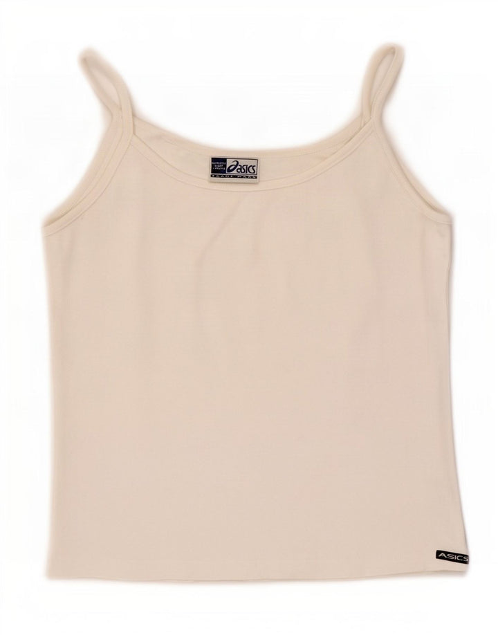 Женский топ на бретелях Asics UK 18 XL, белый