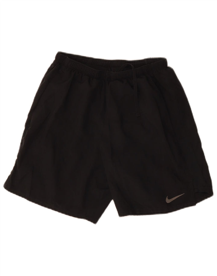 Женские спортивные шорты NIKE Dri Fit UK 8, маленькие черные из полиэстера