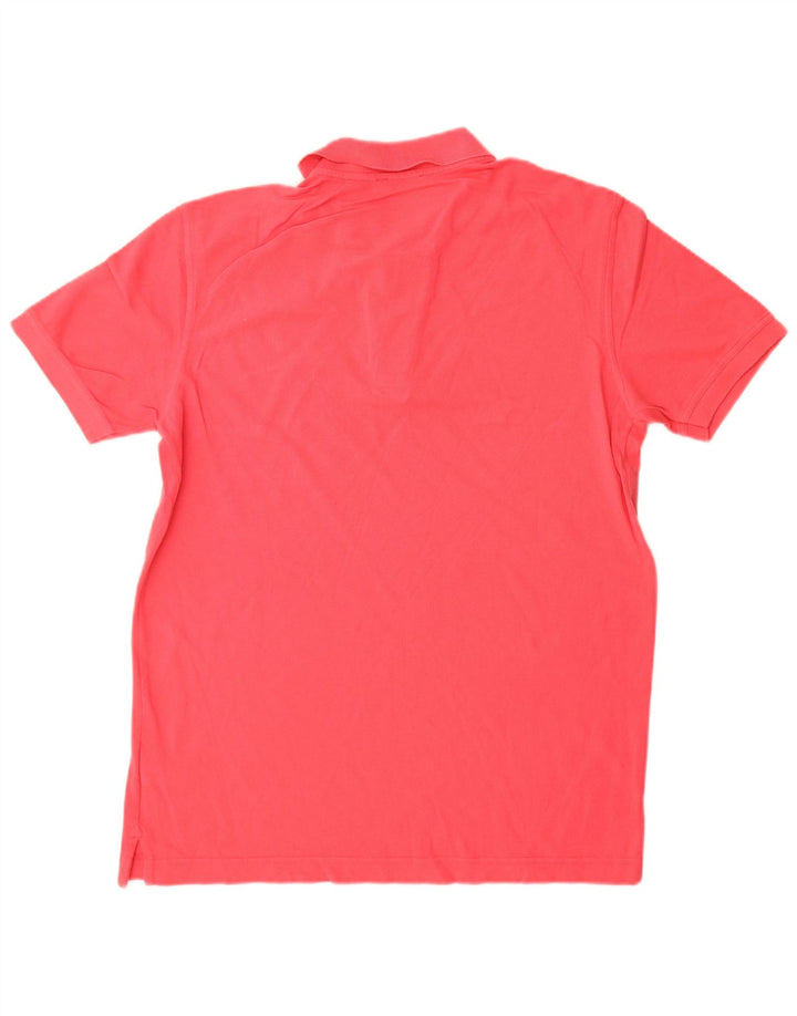 Мужская рубашка-поло Benetton среднего красного цвета, хлопок