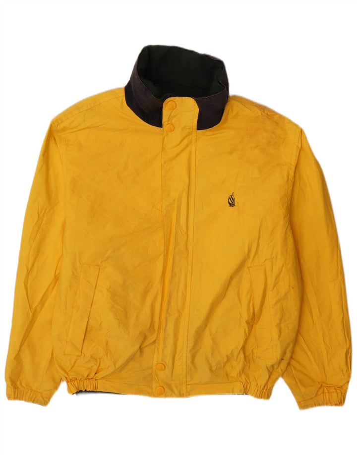 Мужская двусторонняя куртка Nautica UK 40, большая разноцветная хлопковая с цветными блоками