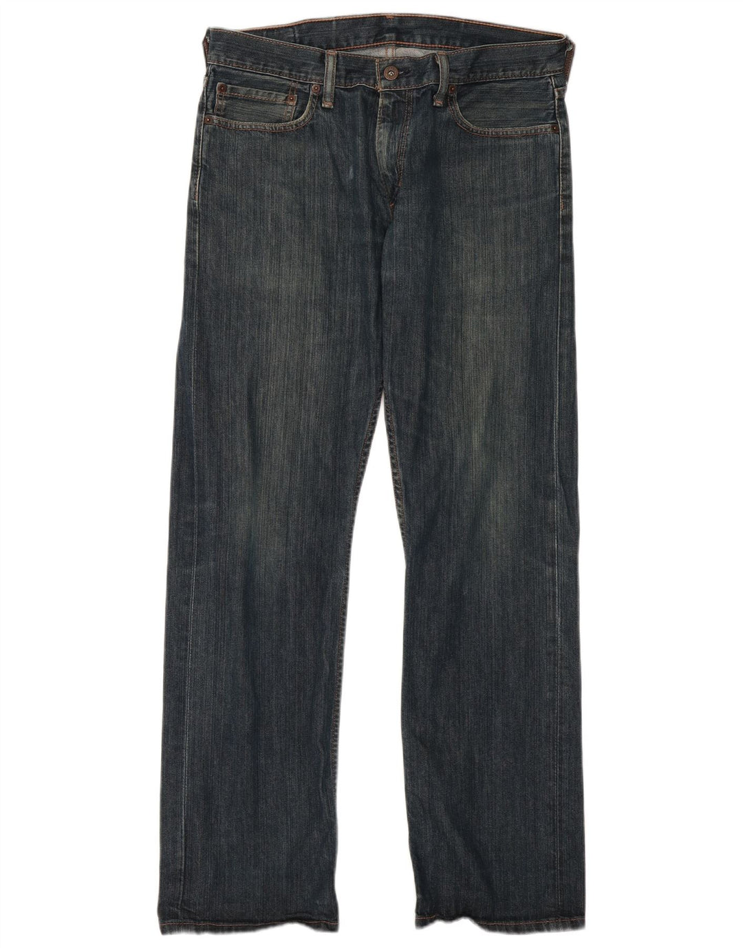 Мужские прямые джинсы Levi's 514 W34 L32 темно-синие, хлопок