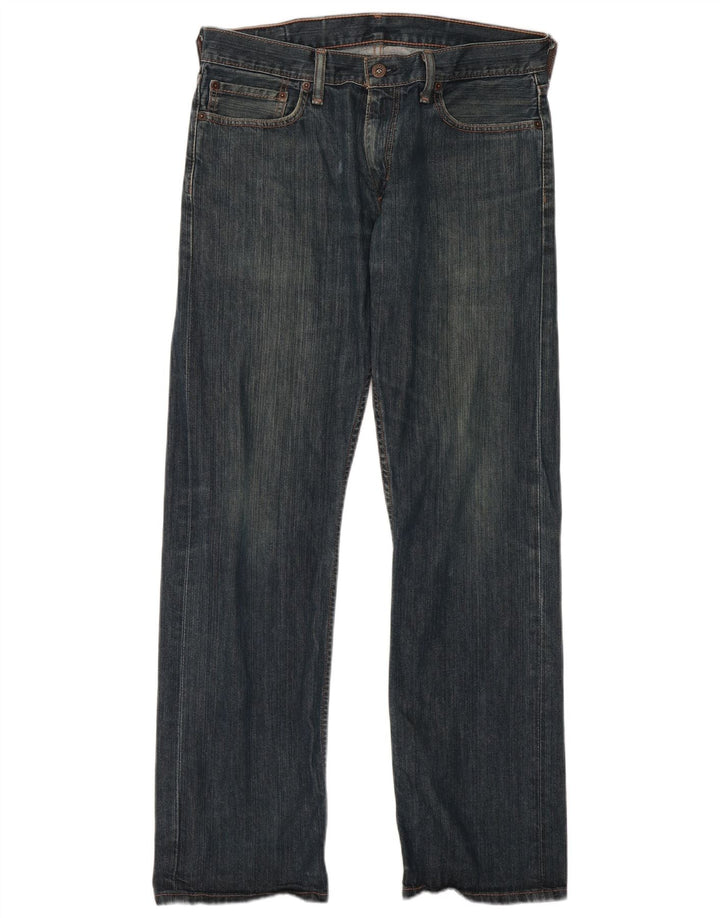Мужские прямые джинсы Levi's 514 W34 L32 темно-синие, хлопок