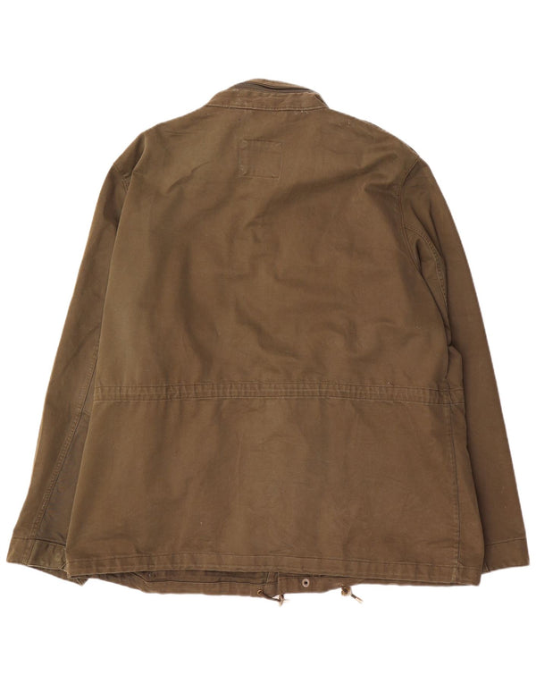 Мужская куртка Marks & Spencer UK 46 3XL, цвет хаки, хлопок