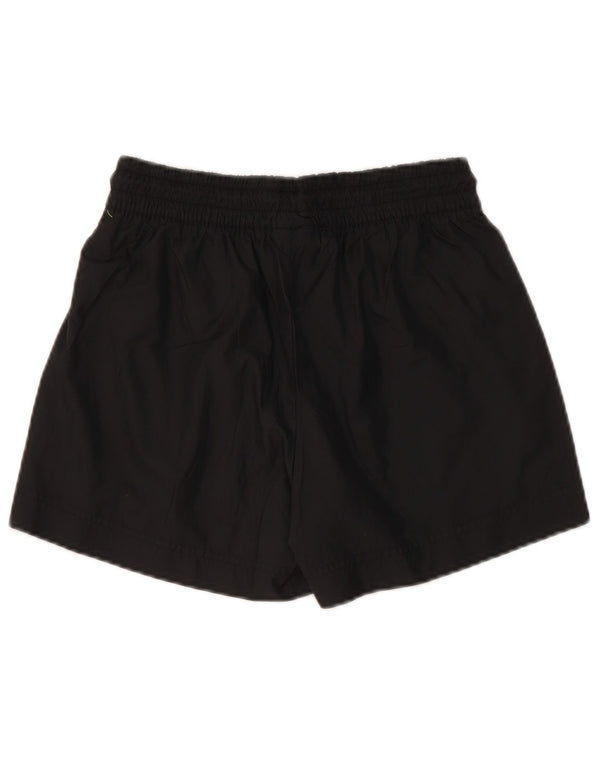 Женские спортивные шорты NIKE UK 6 XS, черные, полиэстер с цветными блоками