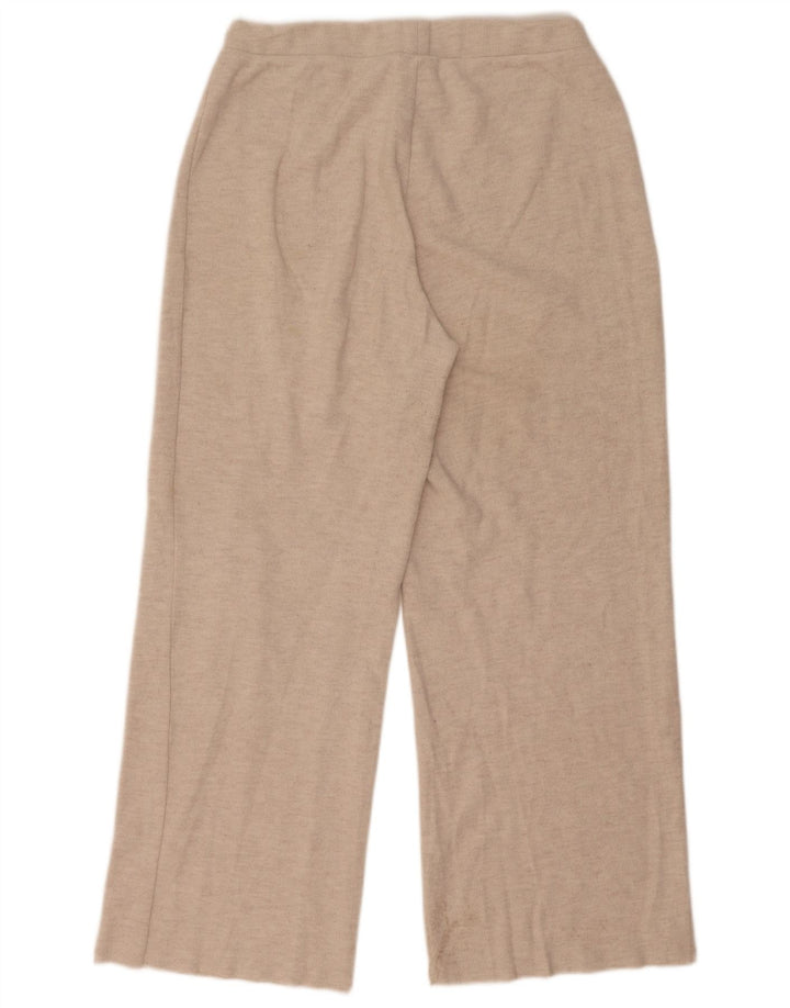 Женские спортивные брюки Zara UK 14, большие бежевые, полиэстер