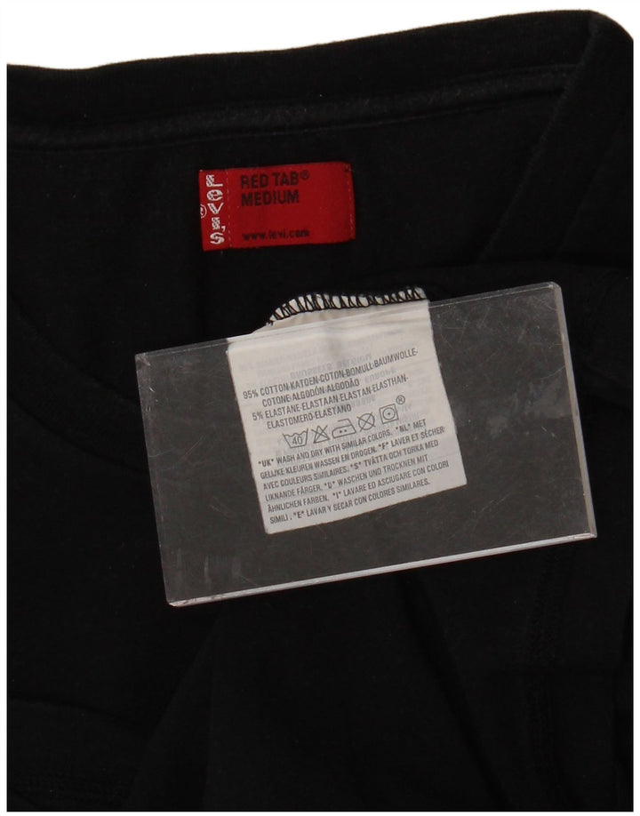 Женская футболка LEVI'S Top UK 12, средний черный хлопок
